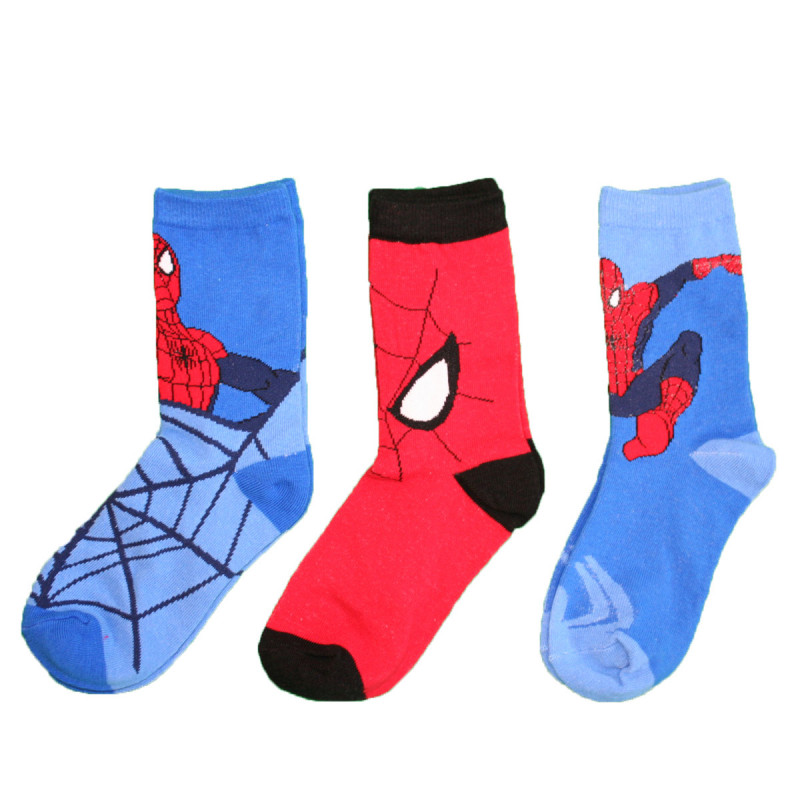 Lot de 3 paires de chaussettes Spider-Man chaussettes enfant
