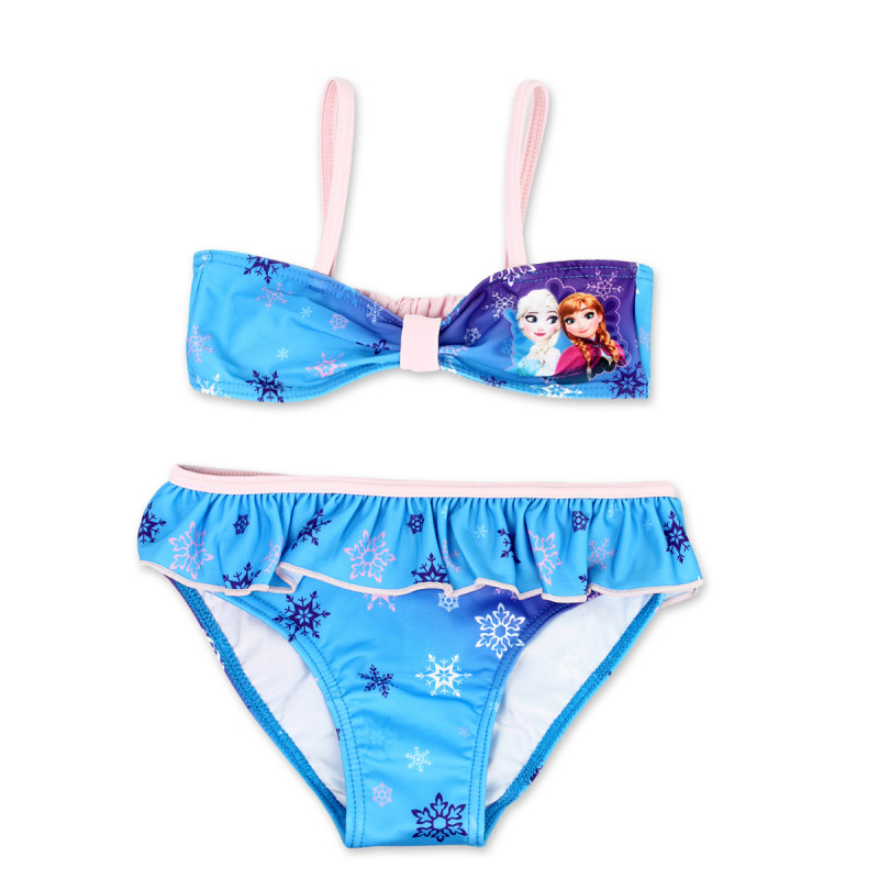 Maillot De Bain Bikini La Reine Des Neiges - 2 Pièces, Polyamide, Sans Manches - Pour Enfants, Fans Du Dessin Animé