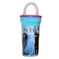 VERRE PLASTIQUE AVEC PAILLE...