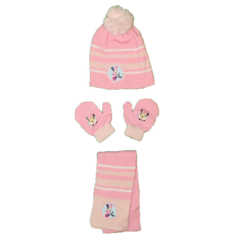 Ensemble Bonnet Pompon Moufles Echarpe Bebe Fille Minnie Ensemble Bonnet Pompon Moufles Echarpe Bebe Fille Minnie